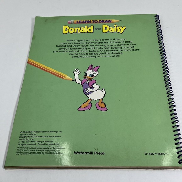 Learn to Draw Disney Donald Duck and Daisy Duck Walter Foster Paperback Book - Picture 2 of 5